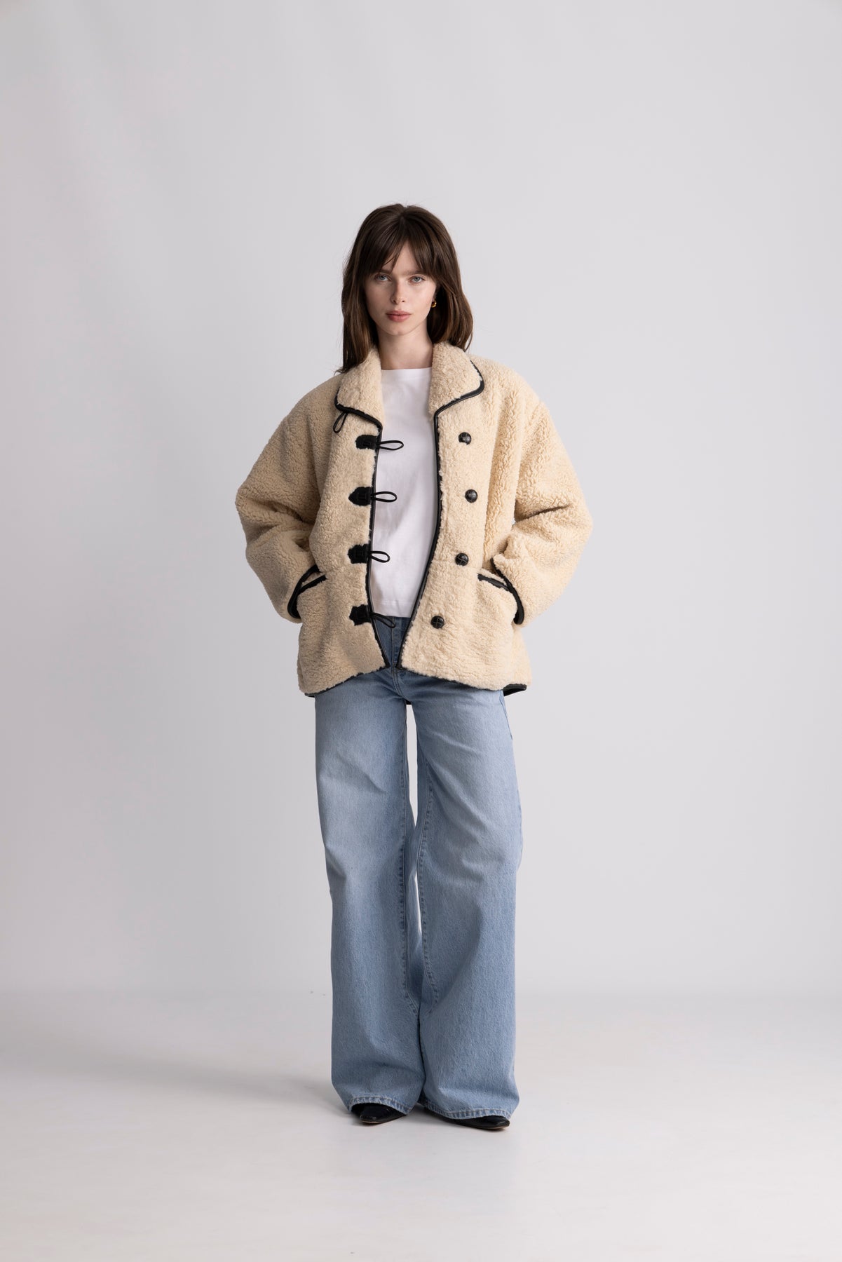 Ingrid Faux Shearling Jacket - Camel