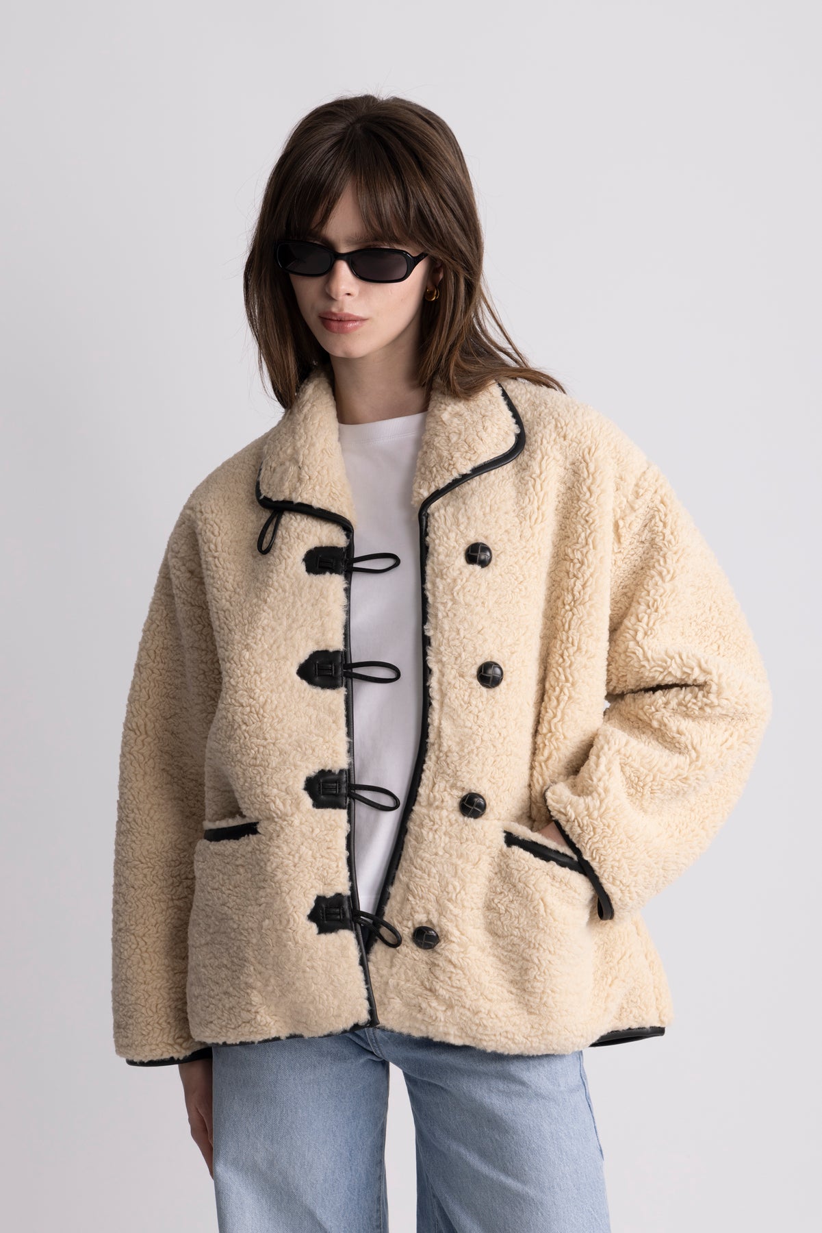 Ingrid Faux Shearling Jacket - Camel