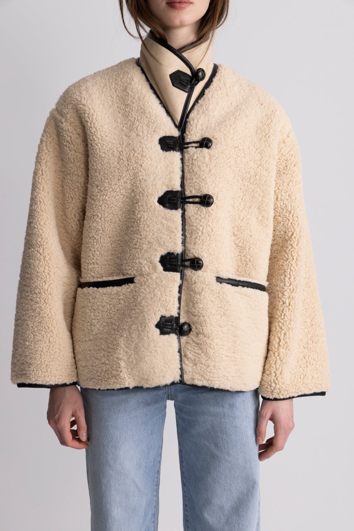 Ingrid Faux Shearling Jacket - Camel