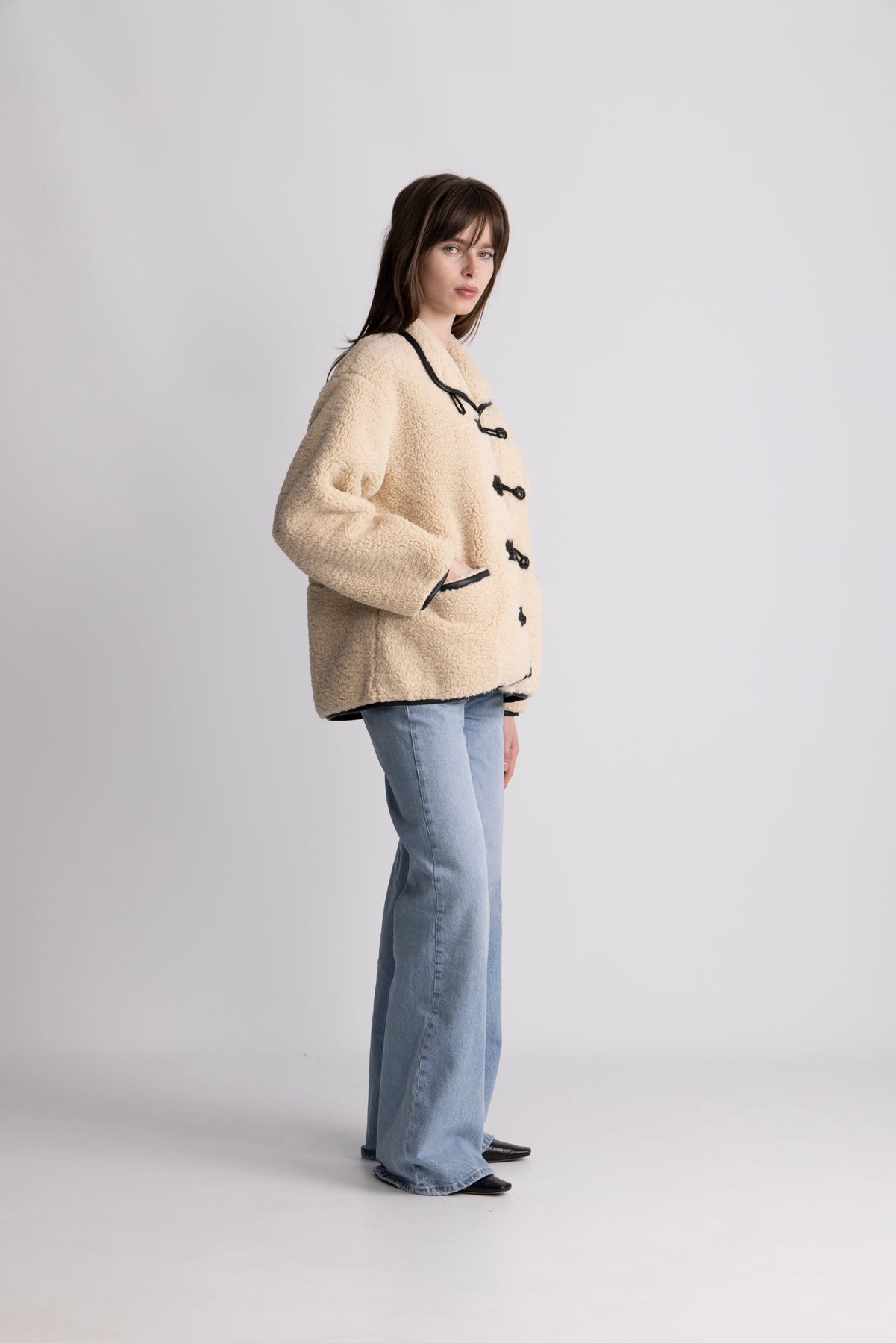 Ingrid Faux Shearling Jacket - Camel