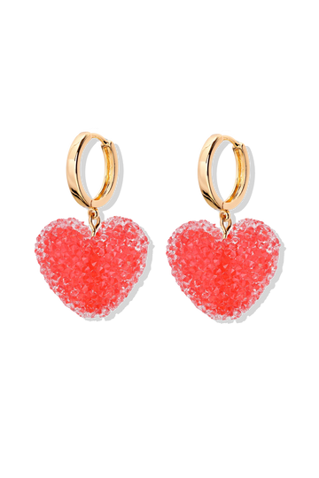 Jelly Heart Hoops - Watermelon