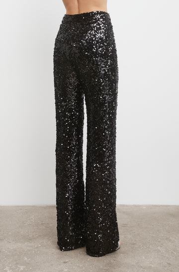 Dali Sequin Trouser - Black