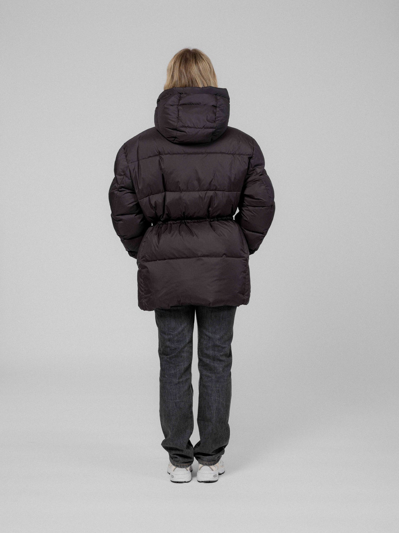 Up Hill Hooded Down Jacket - Black
