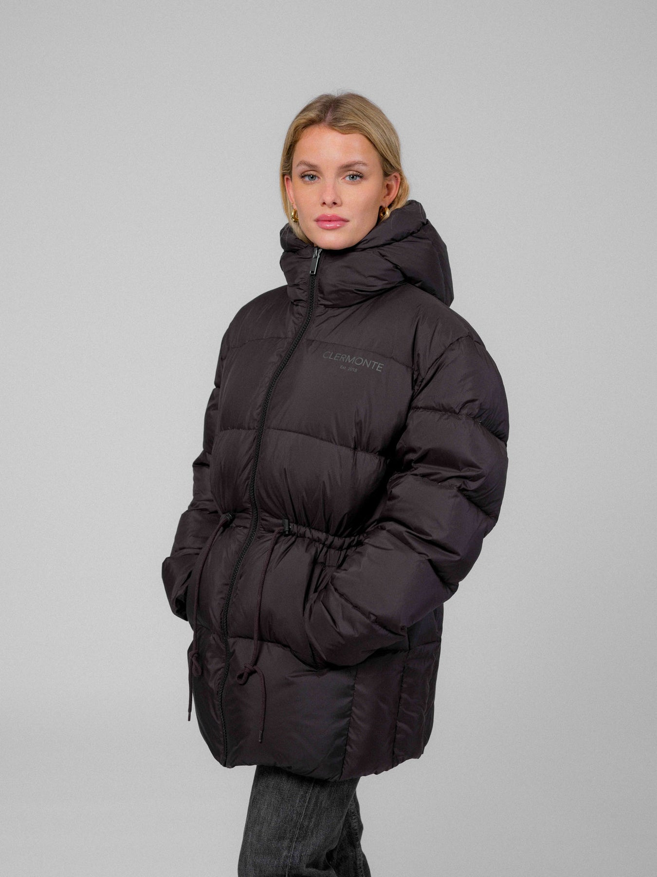 Up Hill Hooded Down Jacket - Black