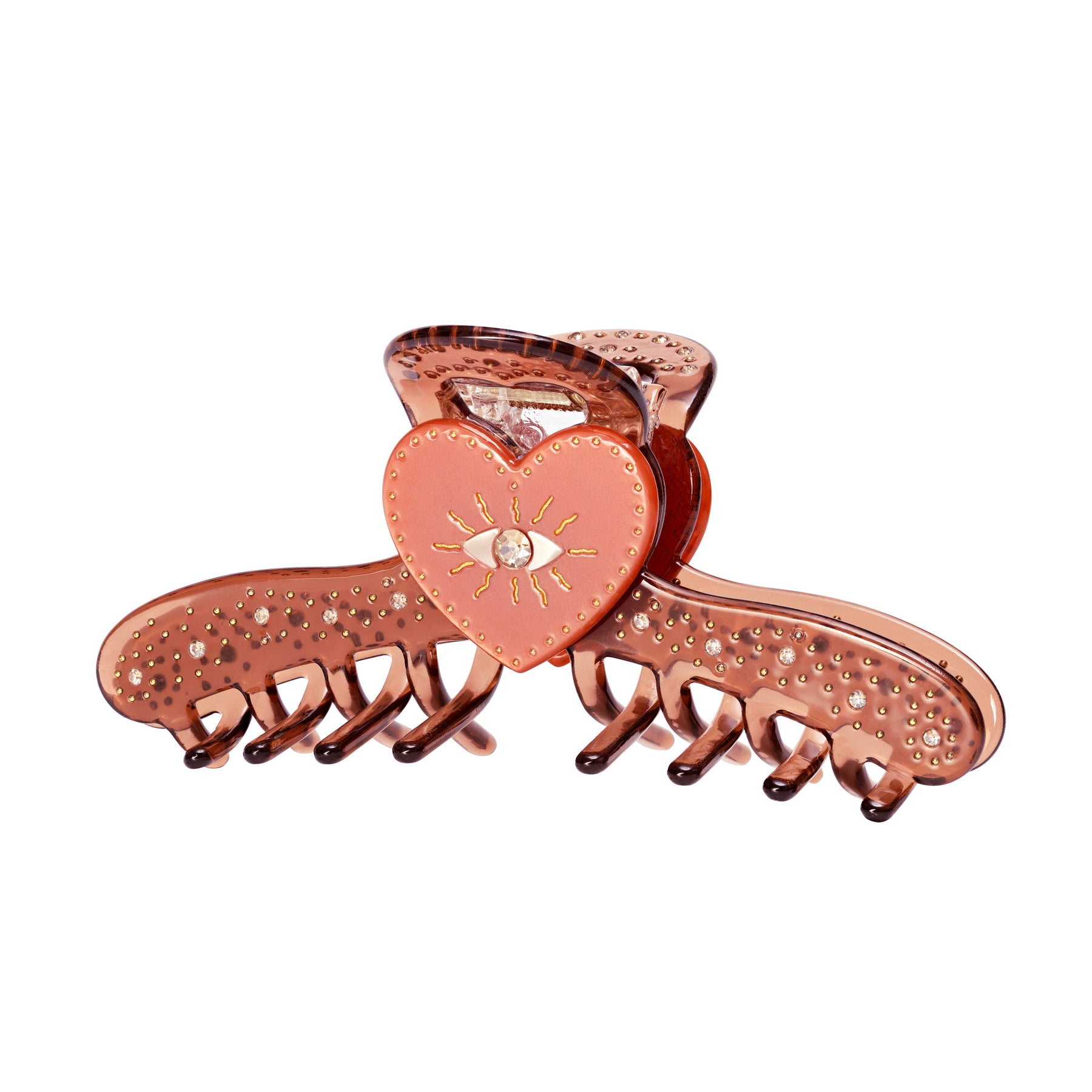Dealla Hair Claw - Coffee