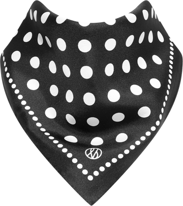 Polkadot Scarf - Black