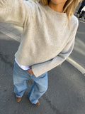 Mari Wool Sweater - Light Grey