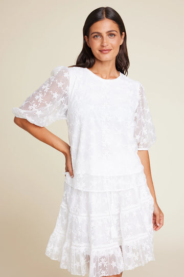 Isabel Embroidery - White