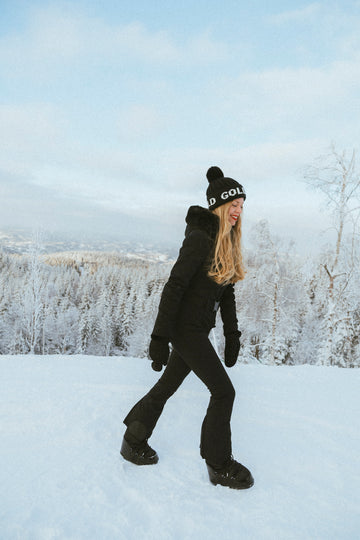Hodd Beanie Faux Pom - Black