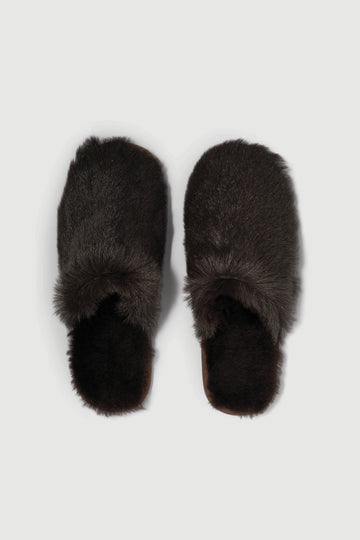 Lodge Slippers - Dark Brown