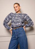 Karoline Blouse - Blue Flower