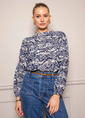 Karoline Blouse - Blue Flower