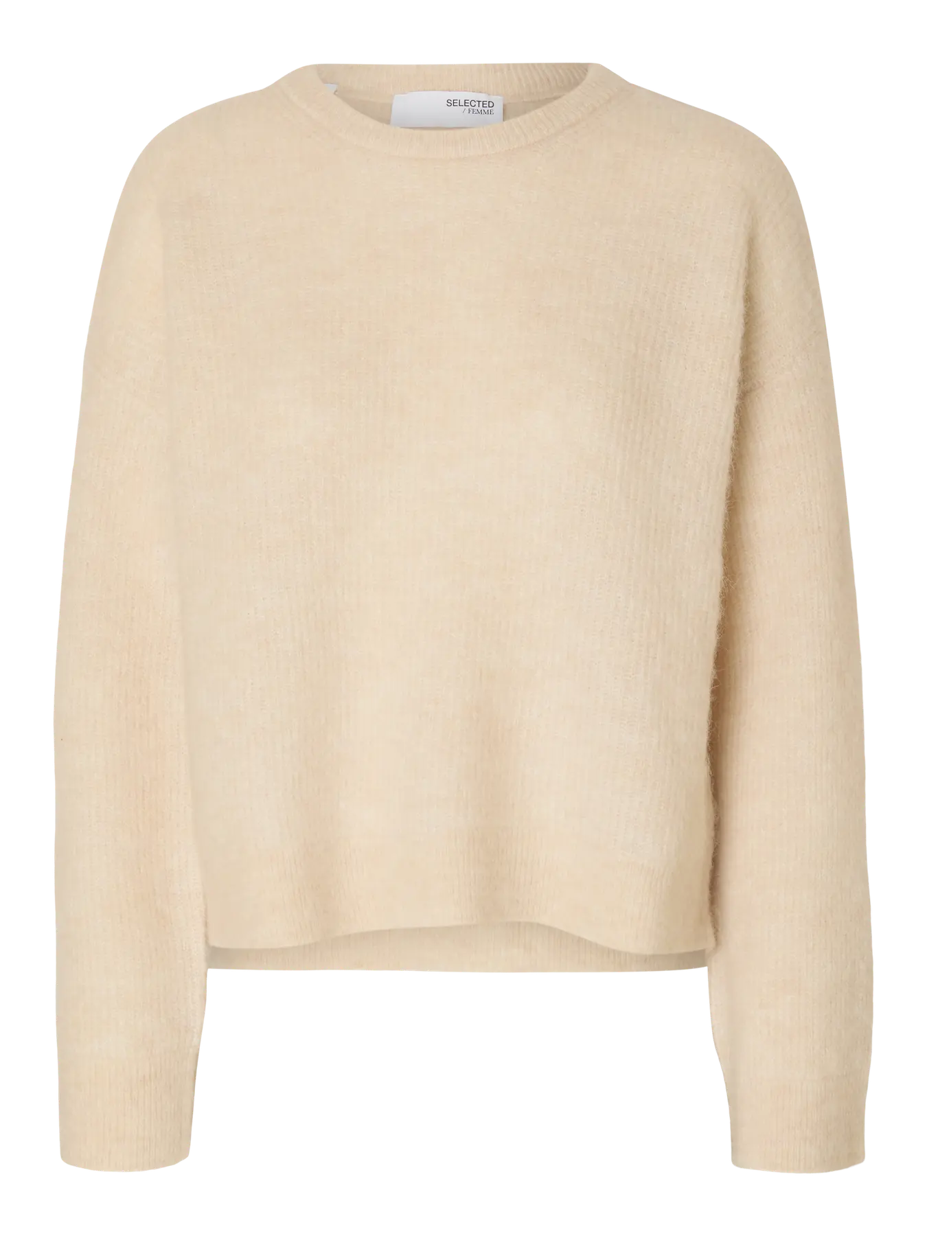 SELECTED FEMME Slfgabriella LS Knit New O-Neck Noos, Steel Gray SELECTED FEMME Slfgabriella LS Knit New O-Neck Noos, Steel Gray