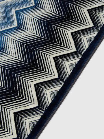 Marea Bath Mat - Blue/White
