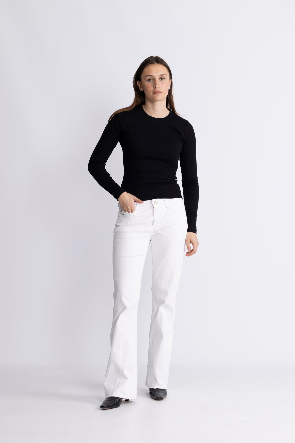 Paris Flared - Classy White