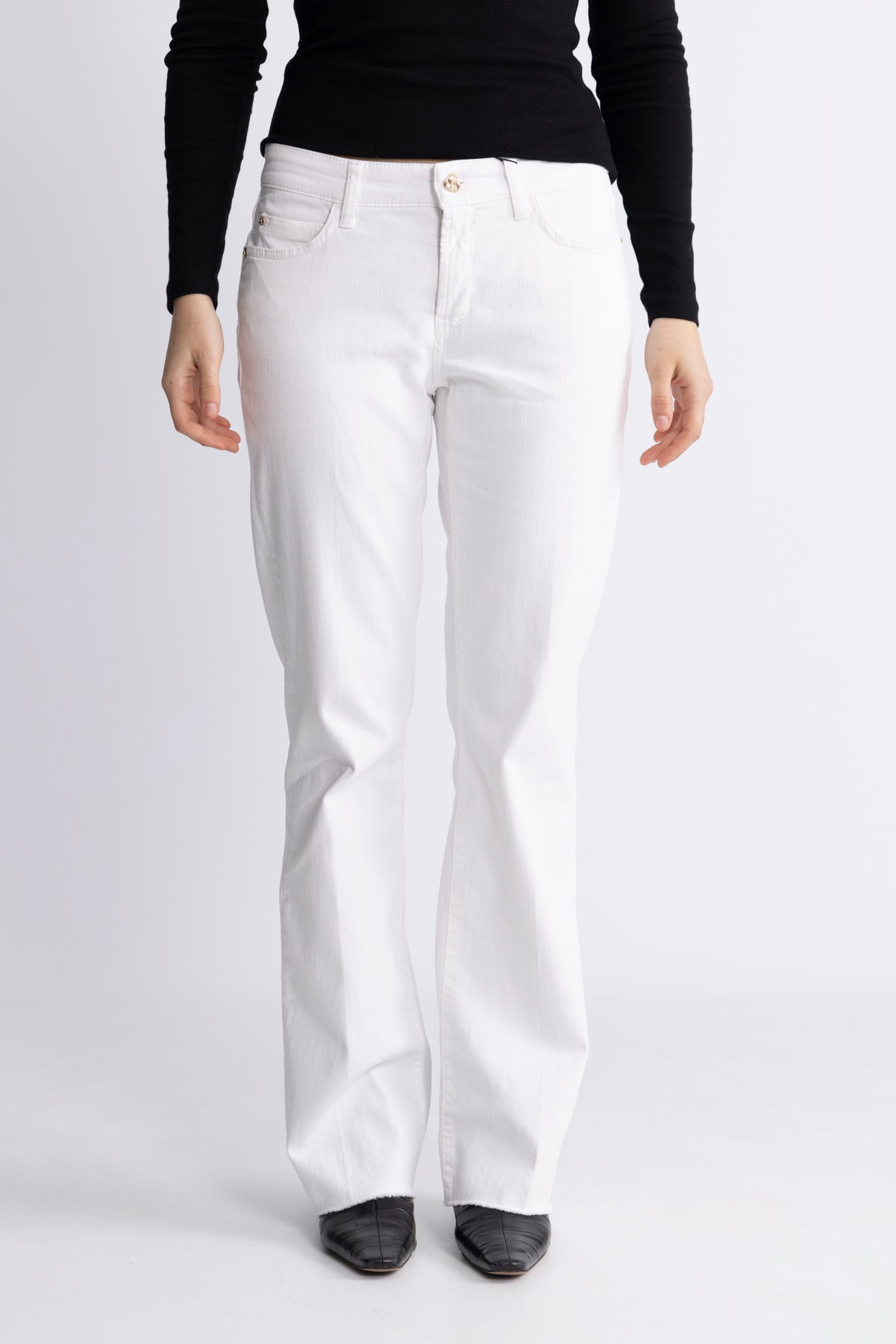 Paris Flared - Classy White