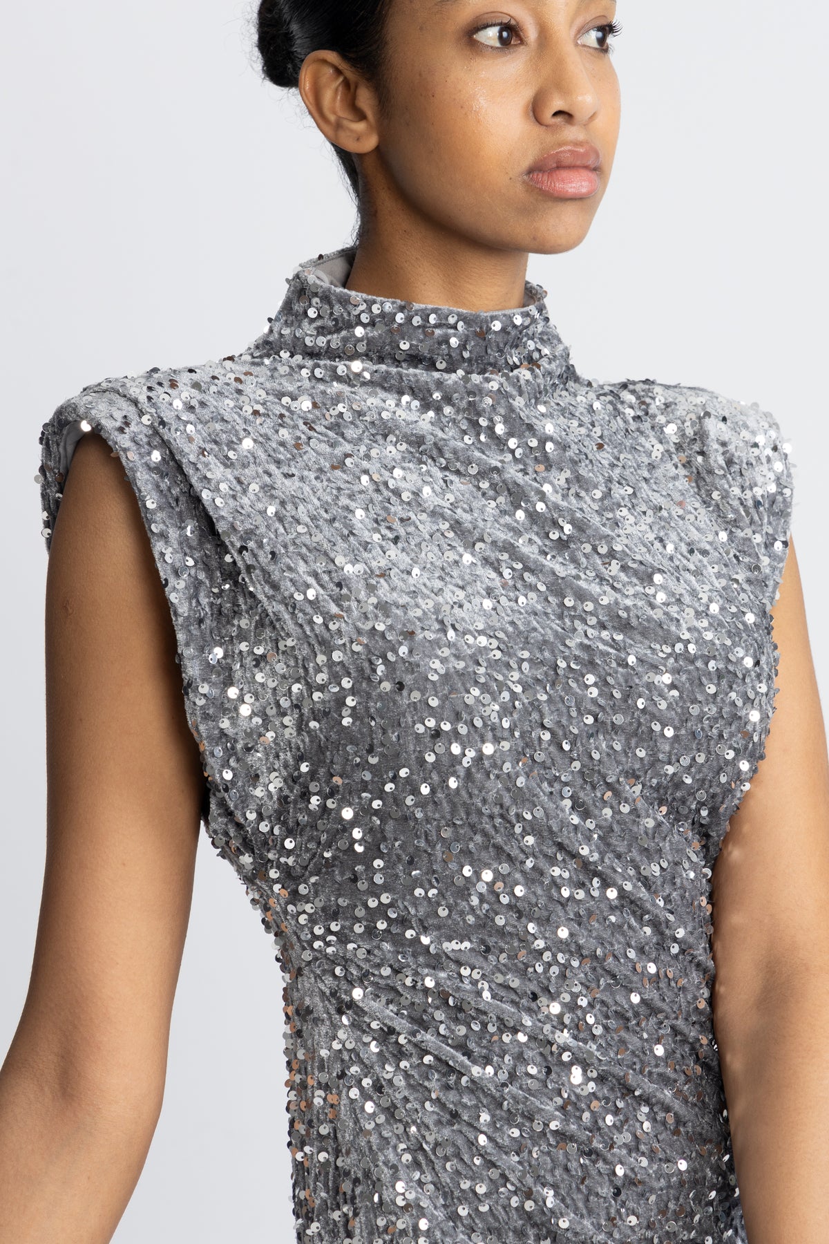 Kali Dress - Asphalt Silver Grey