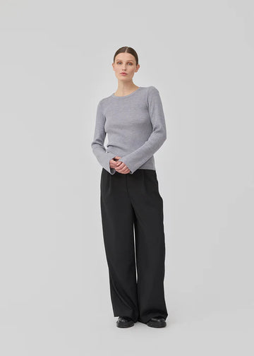 Hiroki O-Neck - Grey Melange