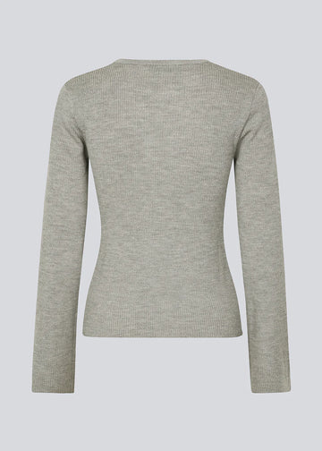 Hiroki O-Neck - Grey Melange