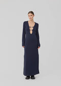 Josefine Long Dress - Baritone Blue