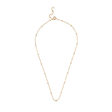 Beaded Chain Necklace - Gold