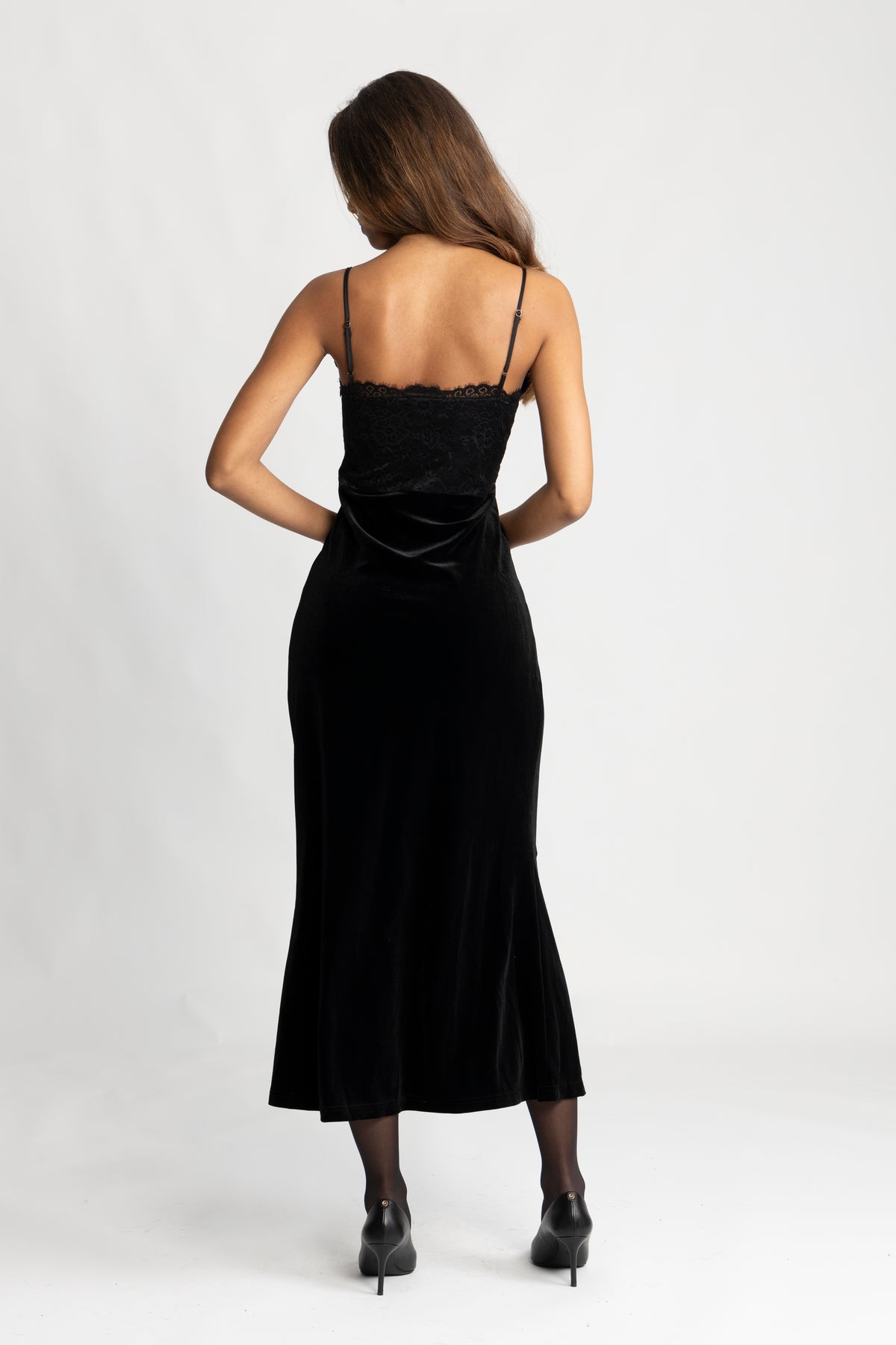 Signi Slip Dress - Black