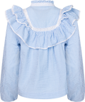 Viva Voile Blouse - Blue Stripe