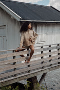 Tine Knit Cardigan - Sand Mix