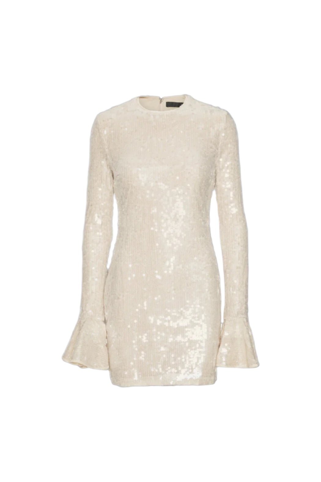 Sequins Ls Mini Dress - Nougat