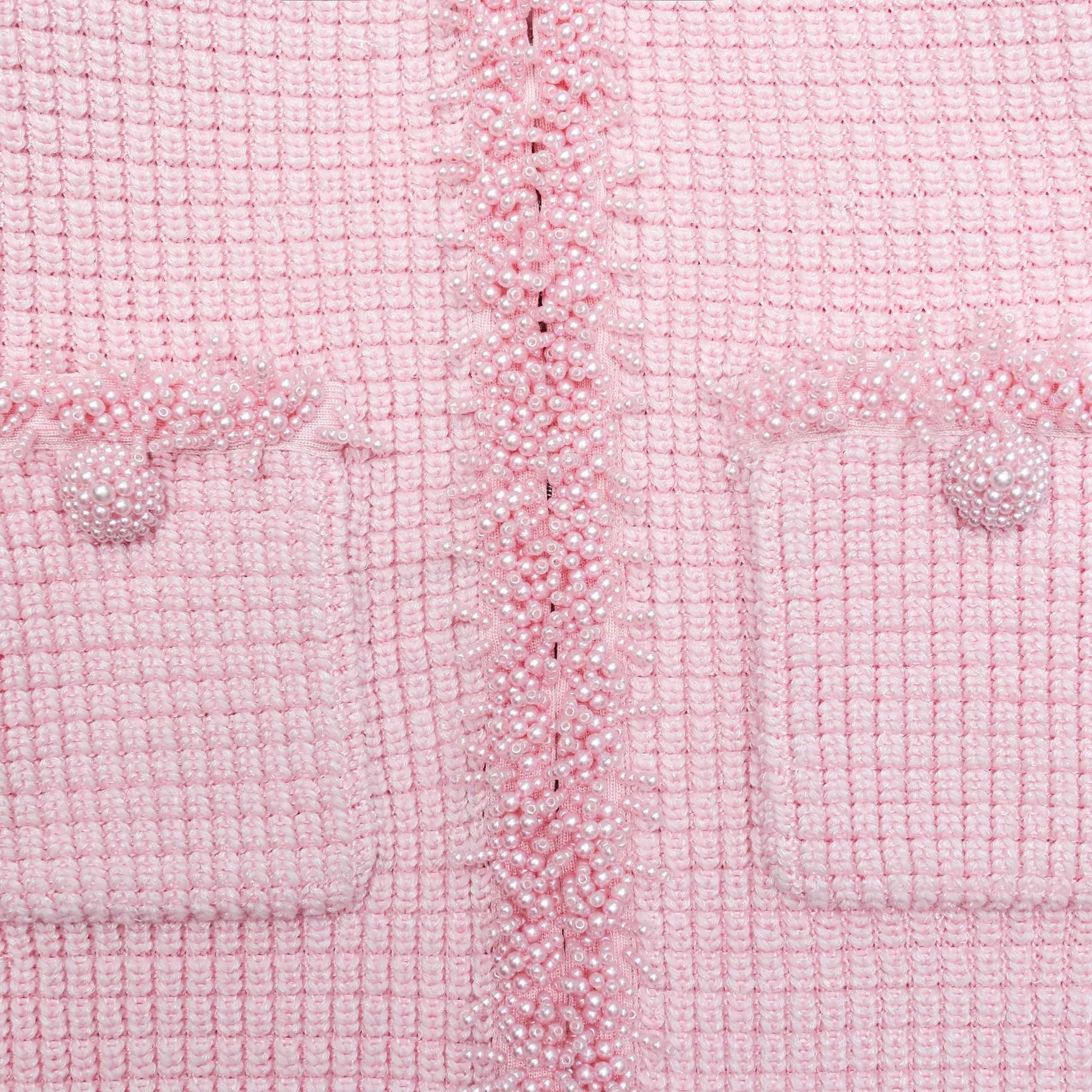 Textured Knit Mini Dress - Pink