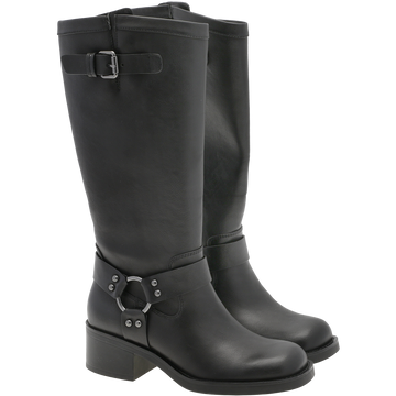 Camperos High Buckle - Black