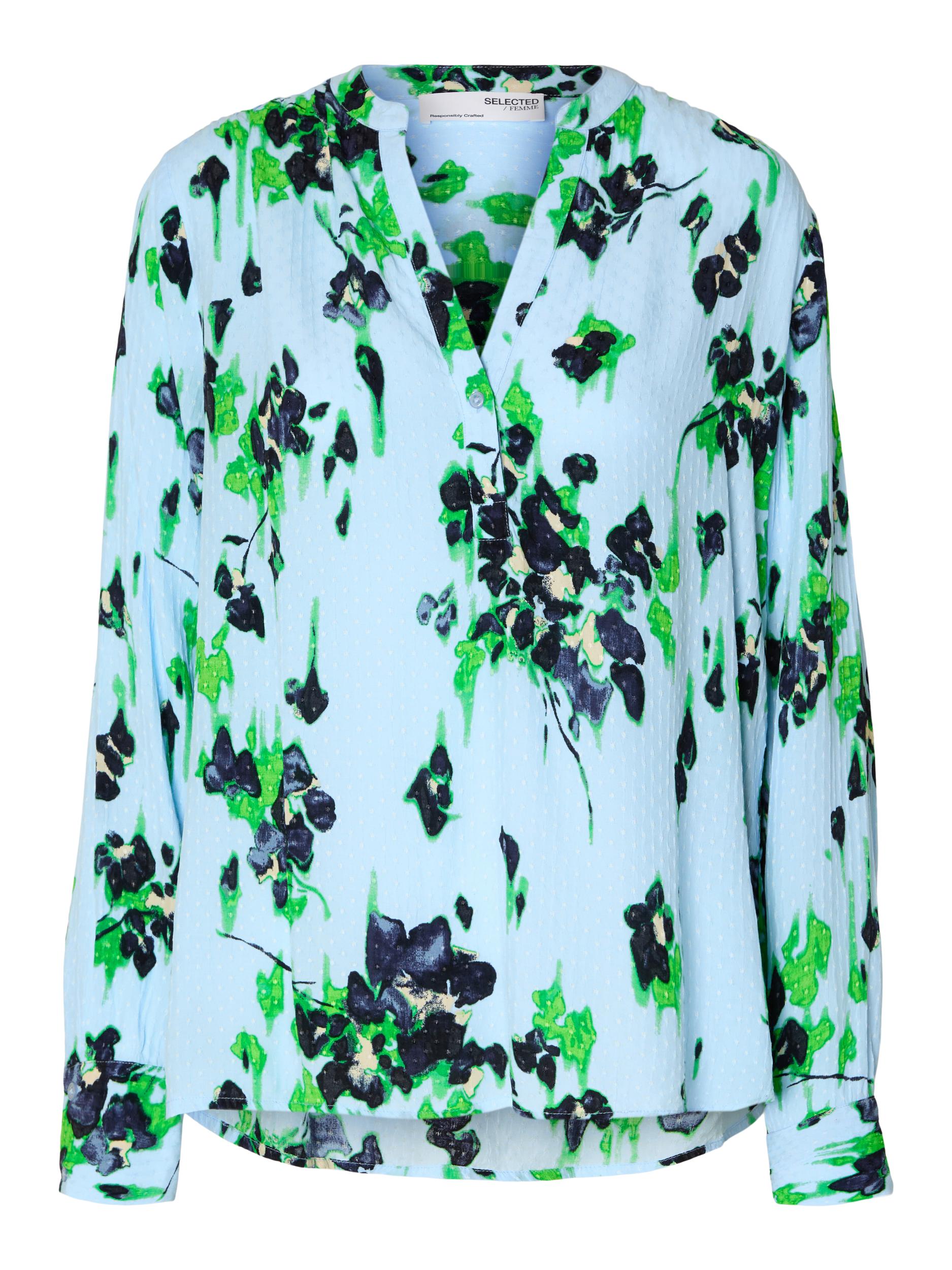 Kaya Ls Shirt Brook Green Aop Deba