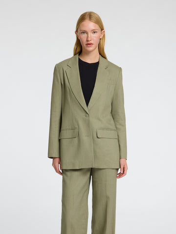 Tania-Rita Ls Relaxed Blazer - Vetiver