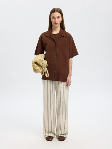 Viva-Gulia Hw Striped Sun Pant - Sandshell Pin Stripe