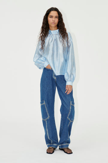 Ashley - Blue Check