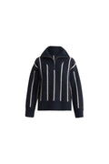 Tilia Zip Knit - Navy Stripe