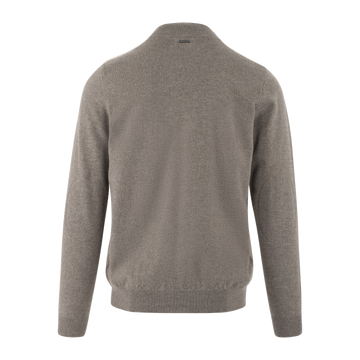 Milton Zip Cardigan - Brown