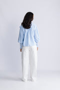 Emma Stripe Blouse - Blue