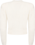 Hairy Knit Fitted Sweater - Off White