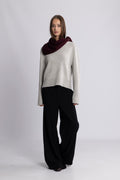 Mari Wool Sweater - Light Grey