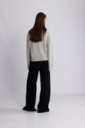 Mari Wool Sweater - Light Grey