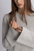 Mari Wool Sweater - Light Grey
