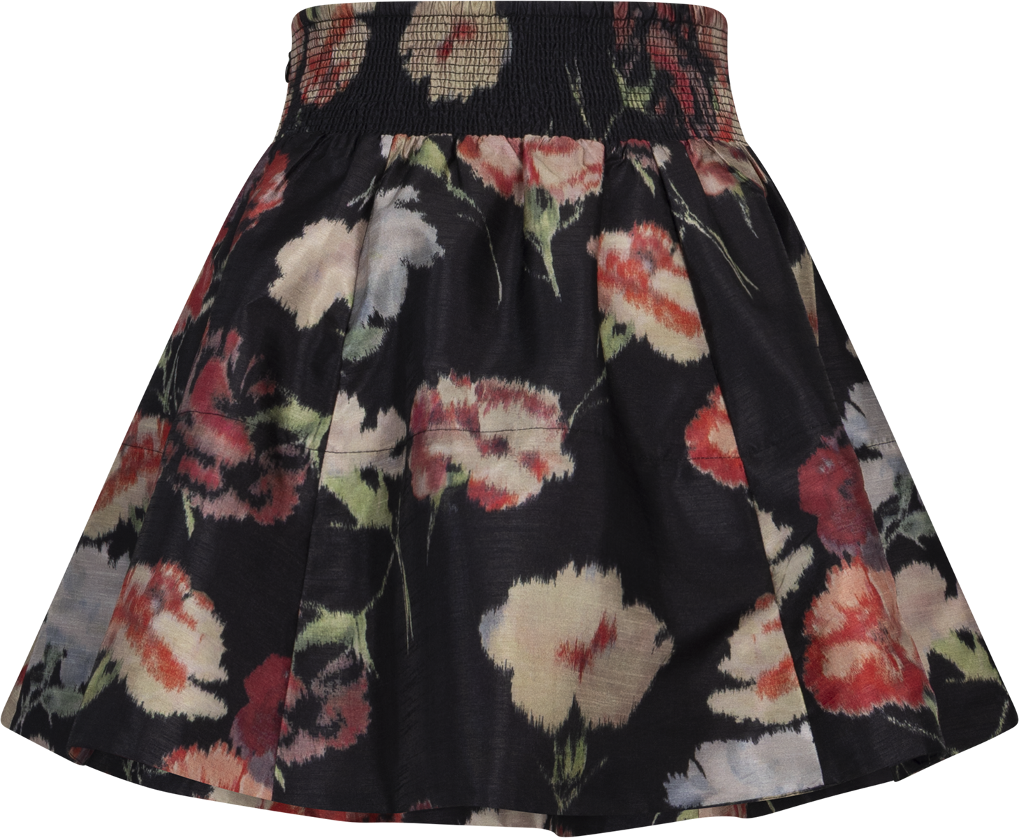 Taffeta Mini Skirt - Poppy