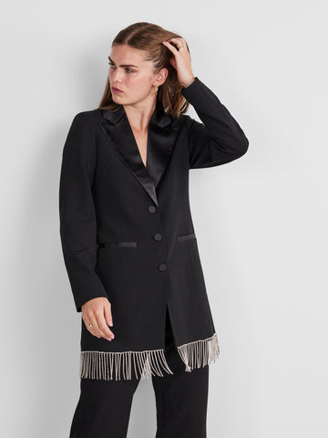 Yasjessi LS Long Blazer - Black