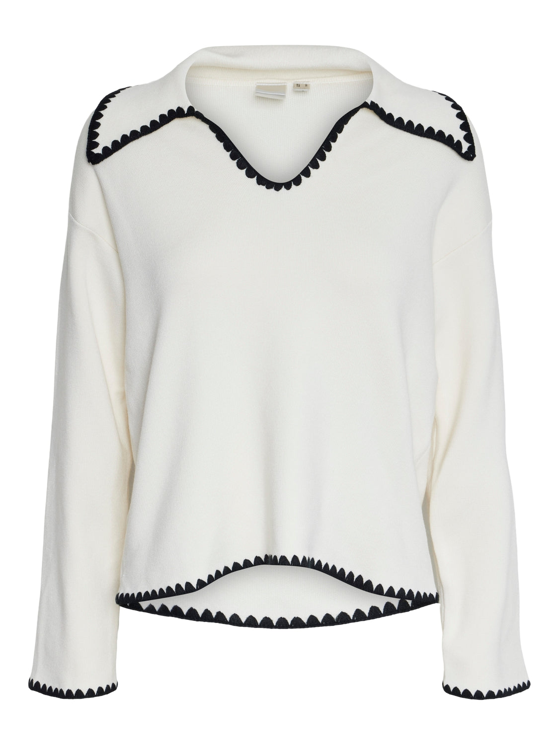 Liva Ls Knit O-Neck  Birch Black