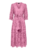 Sadie 3/4 Midi Dress B - Rosebloom