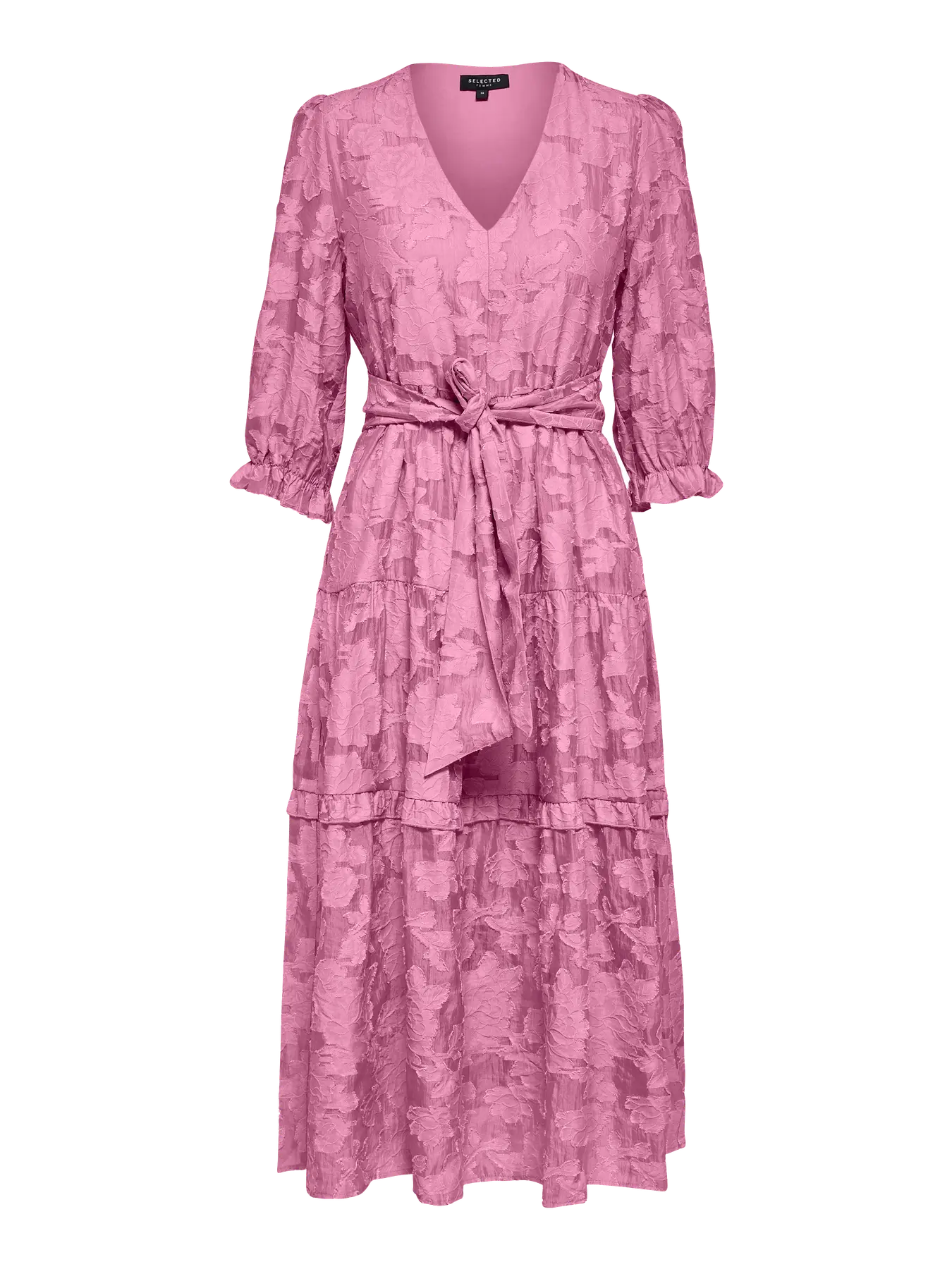 Sadie 3/4 Midi Dress B - Rosebloom