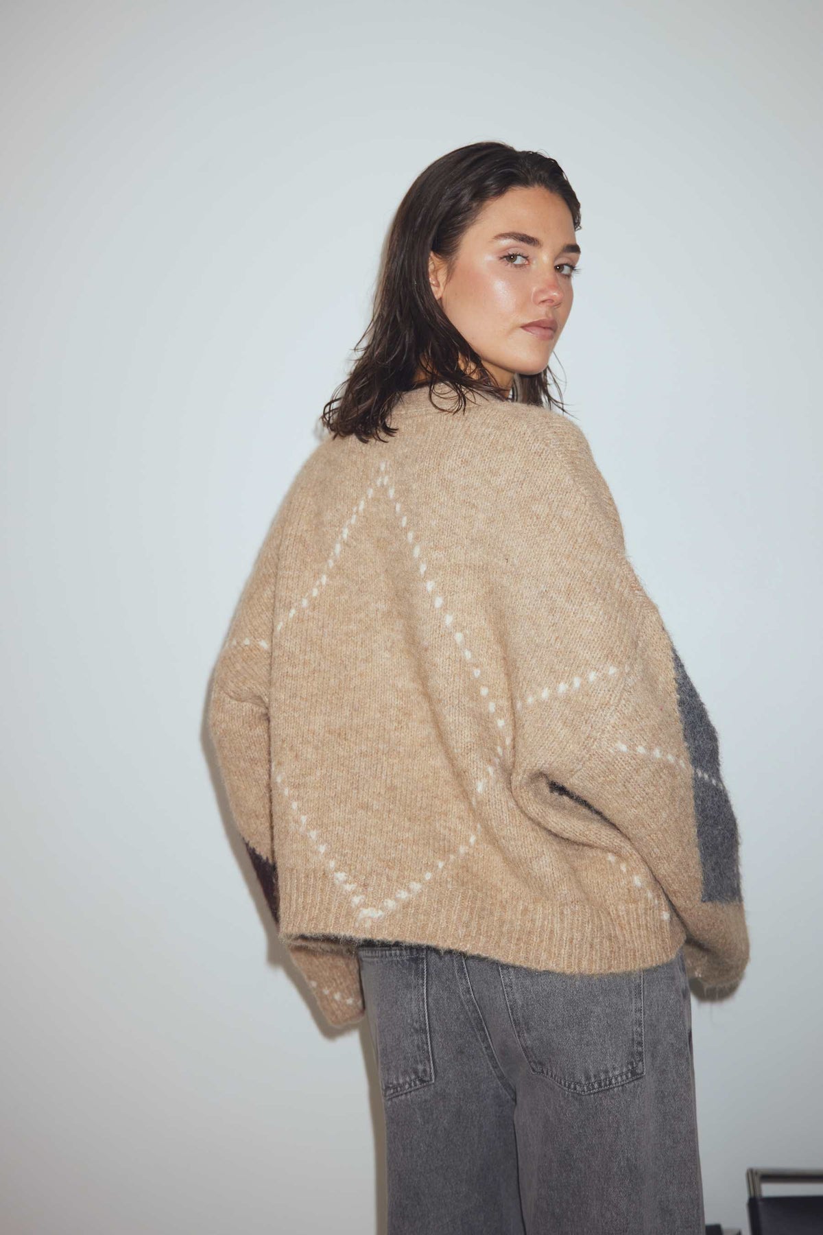N-Laiana Knit Cardigan - Sand Melange