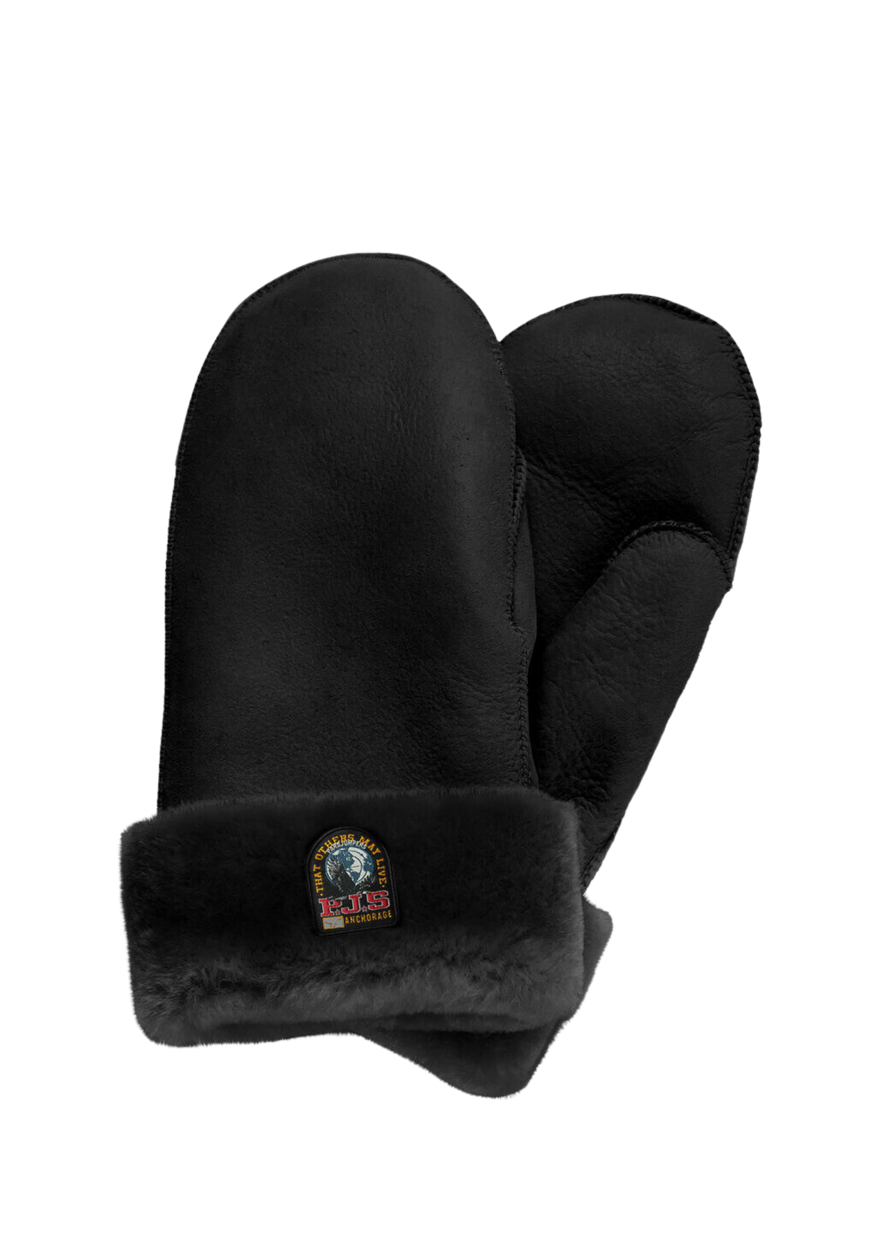 Shearling Mittens - Black