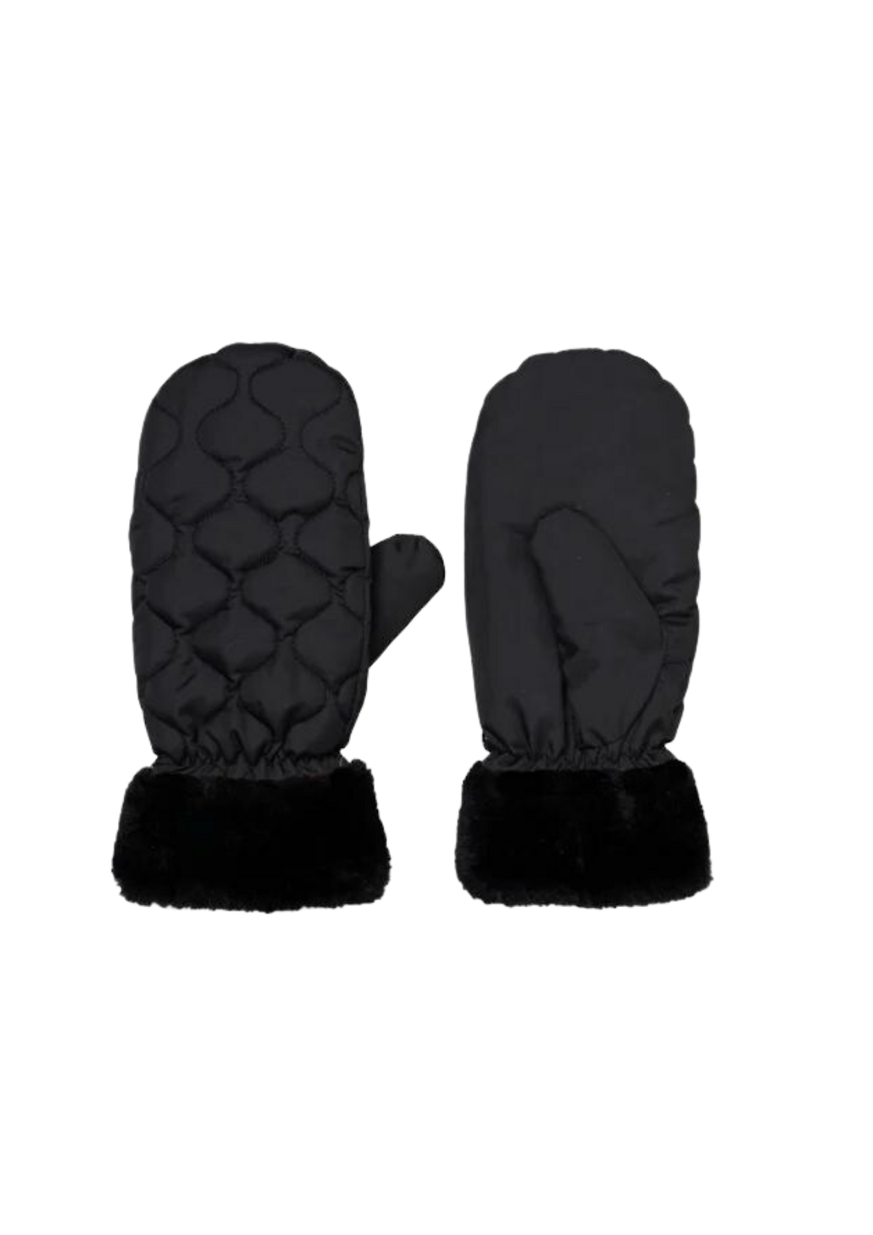 Makara Puff Mittens - Black